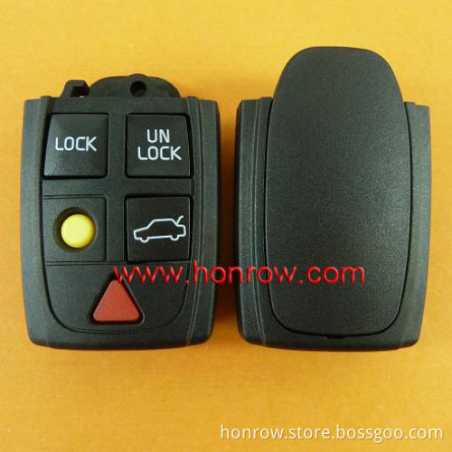 Volvo 5 button remote car key shell replacement without Logo